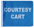 COURTESY CART 11in x15 Replacement Flag for Golf Cart flag poles
