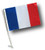 FRANCE Car Flag with Pole