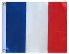FRANCE 11in X 15in Flag with GROMMETS