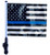 Thin Blue Line USA Black and White - Approx. Size 11in.x15in.