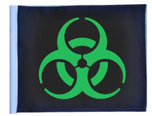 BIOHAZARD GREEN 11in x15 Replacement Flag