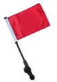 RED Small 6x9 Golf Cart Flag with SSP EZ Pole