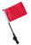 RED Small 6x9 Golf Cart Flag with SSP EZ Pole
