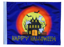 HALLOWEEN HAUNTED HOUSE FLAG - 11in.x15in.