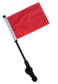 ORANGE Small 6in.x9in. Golf Cart Flag with SSP Flags EZ On & Off