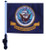 SSP Flags RETIRED NAVY Golf Cart Flag with SSP Flags Bracket and Pole