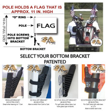 SSP Flags Golf Cart Brackets Options - SSPFlags.com