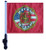 SSP Flags FIRE DEPT Golf Cart Flag with SSP Flags Bracket and Pole