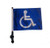 SSP Flags HANDICAP Golf Cart Flag with SSP Flags Bracket and Pole
