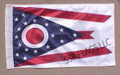 SSP Flags STATE of OHIO Golf Cart Flag with SSP Flags Bracket and Pole