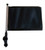 SSP Flags BLACK Golf Cart Flag with SSP Flags Bracket and Pole
