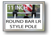 11 in. ROUND Small Luggage Rack Flag Pole
Motorcycle Flag Pole