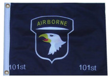 101 AIRBORNE 11in X 15in Flag with GROMMETS 