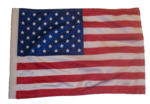 USA Motorcycle Flag with Sissybar or Trunk Style Pole
