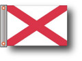 STATE of ALABAMA 11in X 15in Flag with GROMMETS 