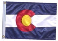 STATE of COLORADO 11in X 15in Flag with GROMMETS