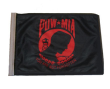 SSP Flags RED POW MIA Motorcycle Flag with Sissybar Pole or Trunk Pole