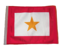SSP Flags Gold Star Motorcycle Flag with Sissybar Pole or Trunk Pole