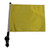 SSP Flags YELLOW Golf Cart Flag with SSP Flags Bracket and Pole