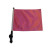 SSP Flags PINK Golf Cart Flag with SSP Flags Bracket and Pole
