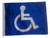 HANDICAP 11in x15 Replacement Flag for Motorcycle, Golf Cart and Car flag poles