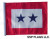  SSP Flags Two Blue Star Motorcycle Flag with Sissybar Pole or Trunk Pole
