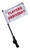 PLAYERS ASSISTANT Small 6in.x9in. Golf Cart Flag with SSP Flags EZ On & Off Pole