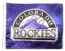 COLORADO ROCKIES Flag with 11in.x15in. Flag Variety 