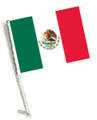 MEXICO Car Flag with Pole