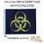 BIOHAZARD YELLOW 11in x15 Replacement Flag for Motorcycle, Golf Cart and Car flag poles