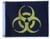 BIOHAZARD YELLOW 11in X 15in Flag with GROMMETS