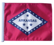 Arkansas 11in x15 Replacement Flag for Motorcycle, Golf Cart and Car flag poles