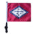 SSP Flags STATE of ARKANSAS Golf Cart Flag with SSP Flags Bracket and Pole