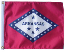 STATE OF ARKANSAS 11in X 15in Flag with GROMMETS 