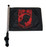 SSP Flags RED POW MIA 11"x15" Flag with Pole and EZ On Extended Straps Bracket
