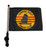 SSP Flags TONKIN GULF YACHT CLUB 11"x15" Flag with Pole and EZ On Extended Straps Bracket
