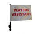 SSP Flags PLAYERS ASSISTANT 11"x15" Flag with Pole and EZ On Extended Straps Bracket
