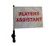 SSP Flags PLAYERS ASSISTANT 11"x15" Flag with Pole and EZ On Extended Straps Bracket

