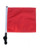 SSP Flags ORANGE 11"x15" Flag with Pole and EZ On Extended Straps Bracket
 (Not safety the Orange)