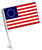 BETSY ROSS Car Flag with Pole
