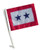 TWO BLUE STAR Car Flag with Pole