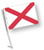 STATE of ALABAMA Car Flag with Pole