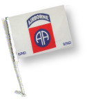 82 AIRBORNE Car Flag with Pole