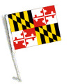 STATE of MARYLAND Car Flag with Pole