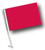 RED Car Flag with Pole