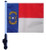 SSP Flags STATE of NORTH CAROLINA 11"x15" Flag with Pole and EZ On Extended Straps Bracket
