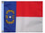 STATE OF NORTH CAROLINA 11in X 15in Flag with GROMMETS 