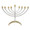 Silver and Gold Plated Menorah 6.5" High M-K1-M