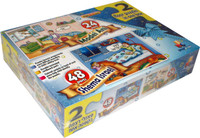 2 in 1 Floor Puzzles Modei Ani 24pc & Shema Israel 48pc - Boy (GM-P234)