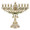 Jeweled Menorah Ivory with Crystals (M-6502)